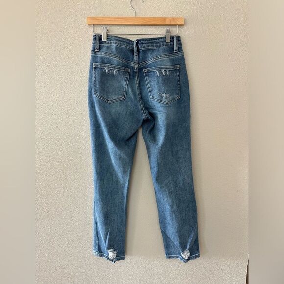 Vervet Dreamland Distressed Stretch Boyfriend Denim Jeans Size 24 - Picture 5 of 9